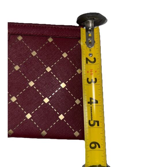 Michael Kors Jamey Clutch Wristlet Merlot Leather New NWT - Picture 8 of 8